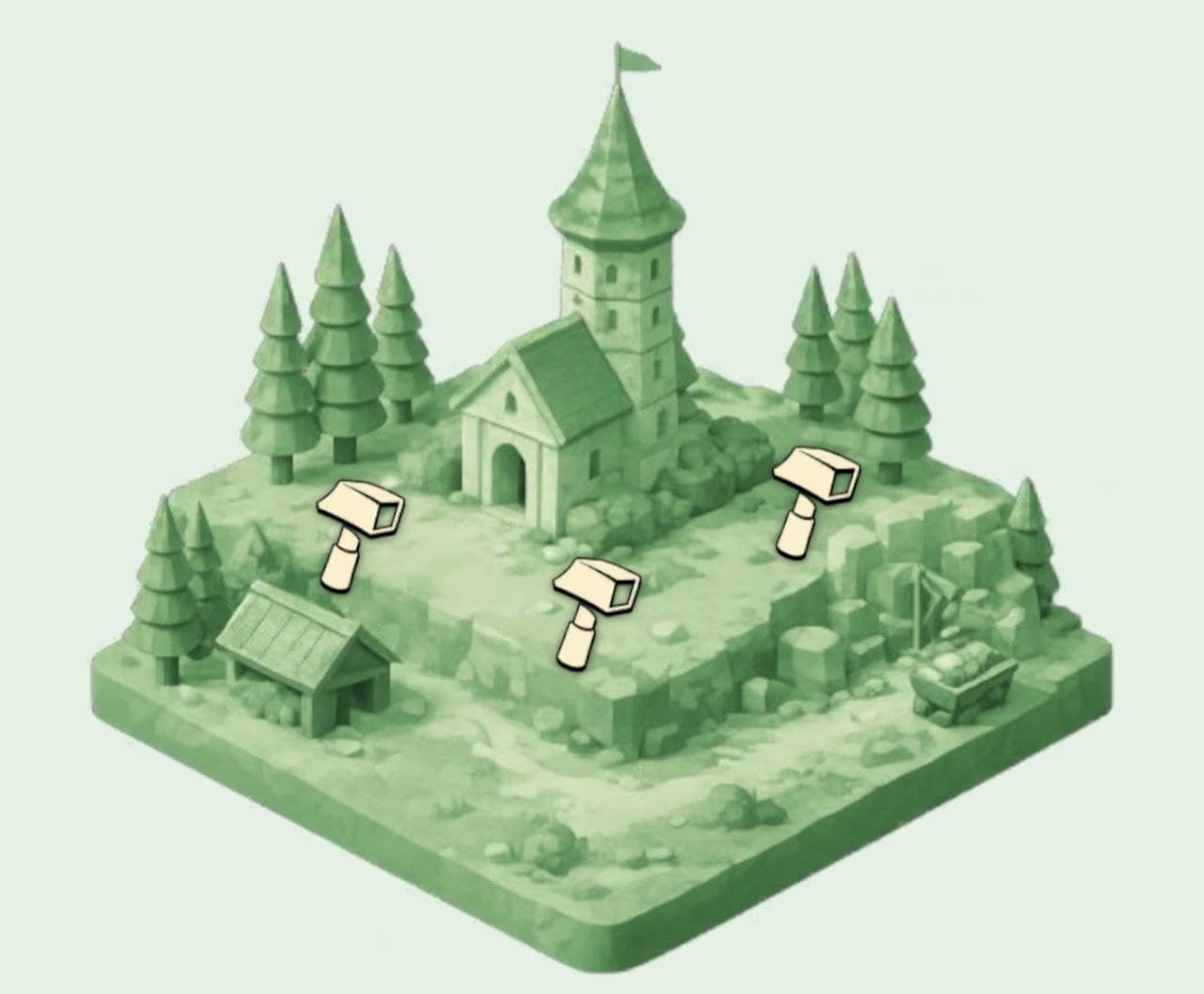 WalkSaga castle artwork